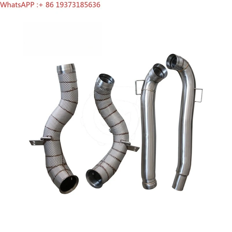 For Exhaust Downpipe for AMG GT/GTC/GTS/GTR 2015+ with Heat Shield