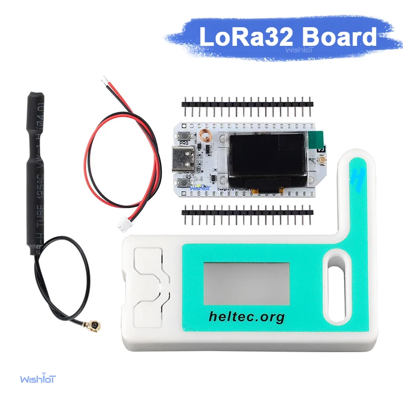 htit-wb32la_v3-lora32-sx1262開発ボード-096インチoledディスプレイ-863-928mhz-2dbiゲインアンテナ-iot-arduino-meshtasticデバイス用