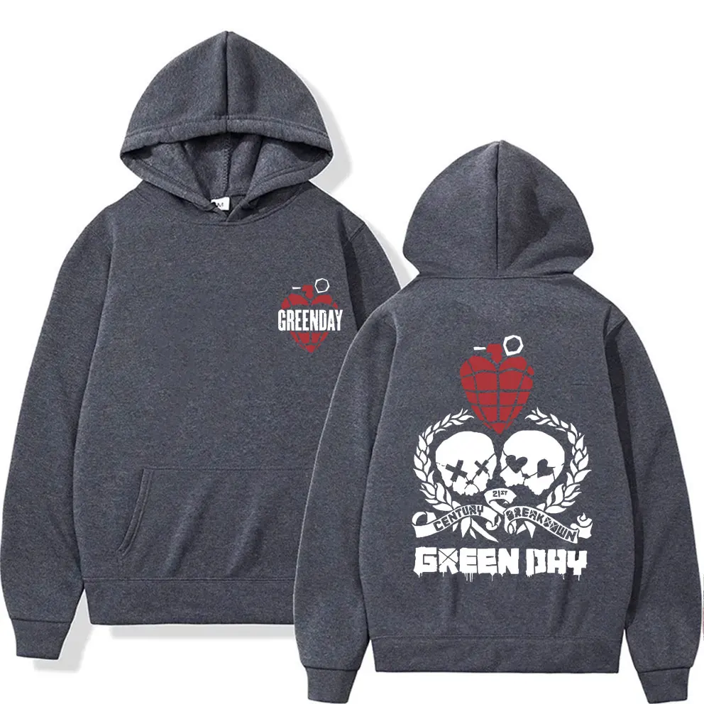 Rare Punk Band Green Day World Tour Hoodie Men Women Vintage Gothic Rock Oversized Sweatshirt Male Fleece Cotton Casual Hoodies