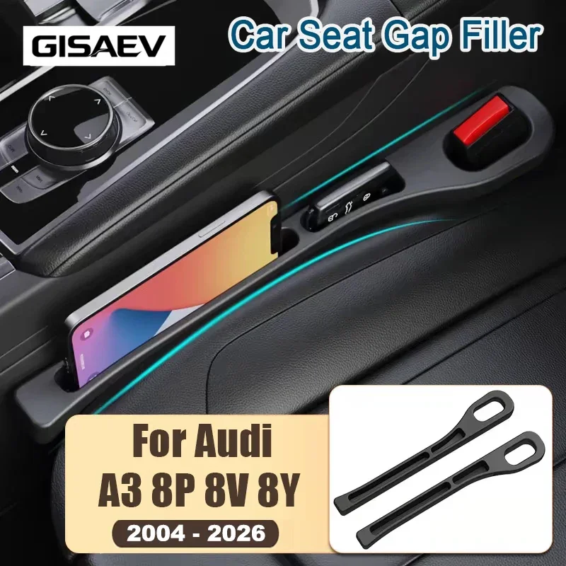 For Audi A3 8P 8V 8Y S3 RS3 2004 - 2018 2019 2020 2021 2022 2023 2024 2025 2026 Car Seat Crevice Filler Storage Box Accessories