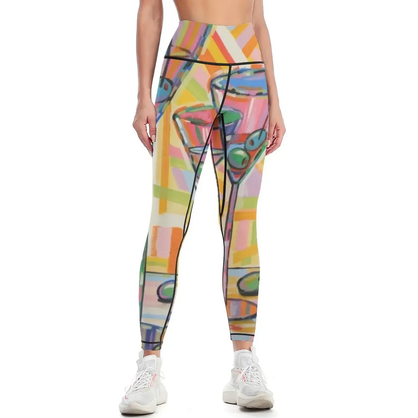 

Martini Hour Leggings for physical workout shorts Tight fitting woman for girls Womens Leggings