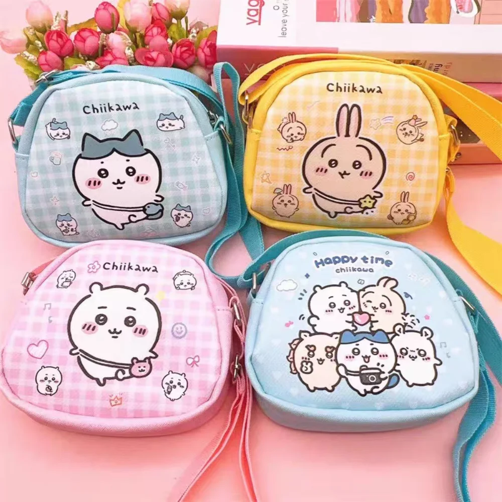 

Kawaii Chiikawa Usagi Crossbody Bag Anime Cartoon Hachiware Travel Portable Lipstick Earphone Storage Shoulder Bags Girls Gifts