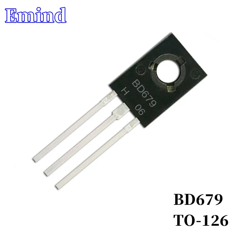 10/20Pcs BD679 DIP Transistor TO-126 Type NPN Bipolar Amplifier Transistor 80V/6A