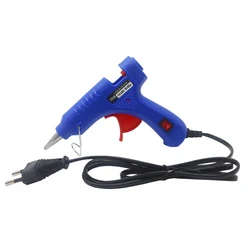 Hot Melt Glue Gun Bracket 20W Industrial Mini Guns with 0.7x10cm Glue Sticks Electric Heat Glue Guns Tool EU Plug