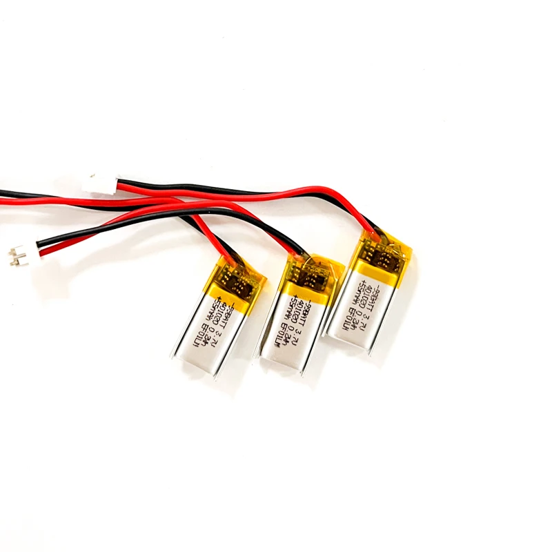 401020 55mAh 3.7V Polymer Lithium Battery Li-po For Toys Cars Bluetooth Speaker Bluetooth Headset Recording Pens GPS LED Lights - view 2