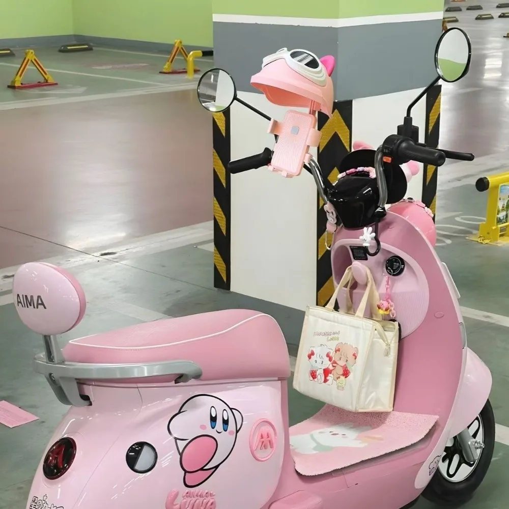 

With Sun Visor Motorcycle Mobile Phone Holder Cradle Clip Rainproof Electric Bicycle Phone Bracket Shock Resistant