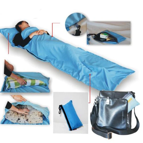 

Close-fitting Sleeping Bag Sky Blue Single -to-clean Outdoor Liner Quick-drying