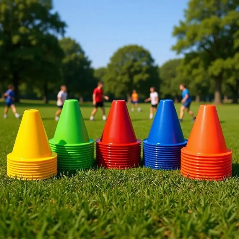 New 10pcs Multi-color Agility Maker Cones For Slalom Roller Skating Training Traffic Cone Sports Windproof Corner Mark