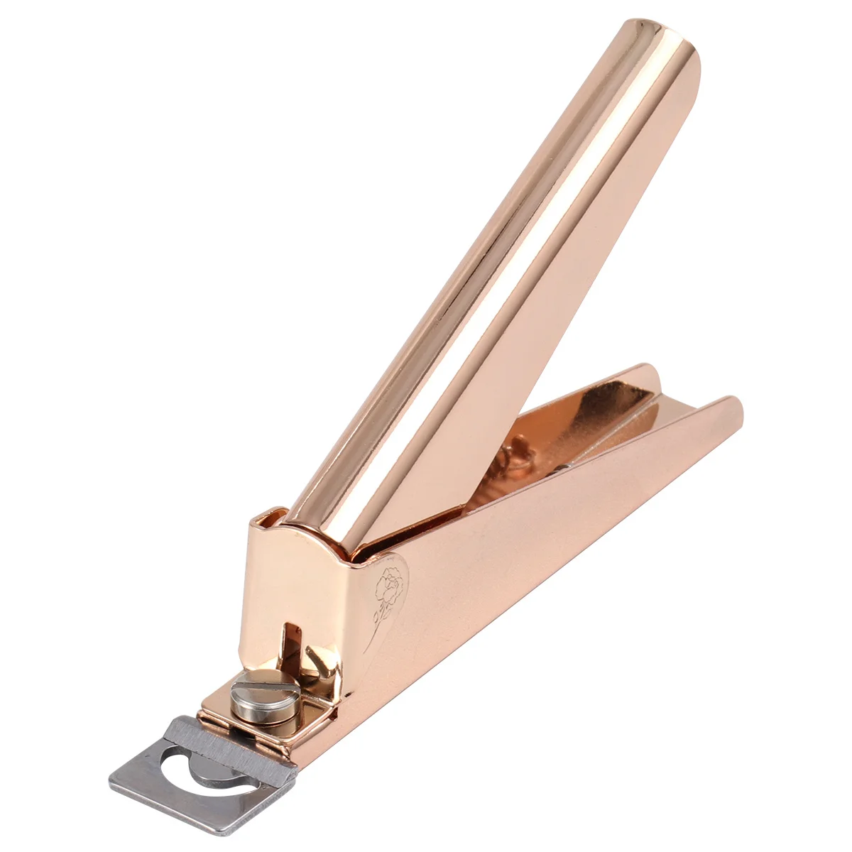 1Pcs Stainless Steel Titanium Coated U-Shape Nail Clippers for Fake Nails Manicure Tool Set with Ergonomic Design Nail Trimmer