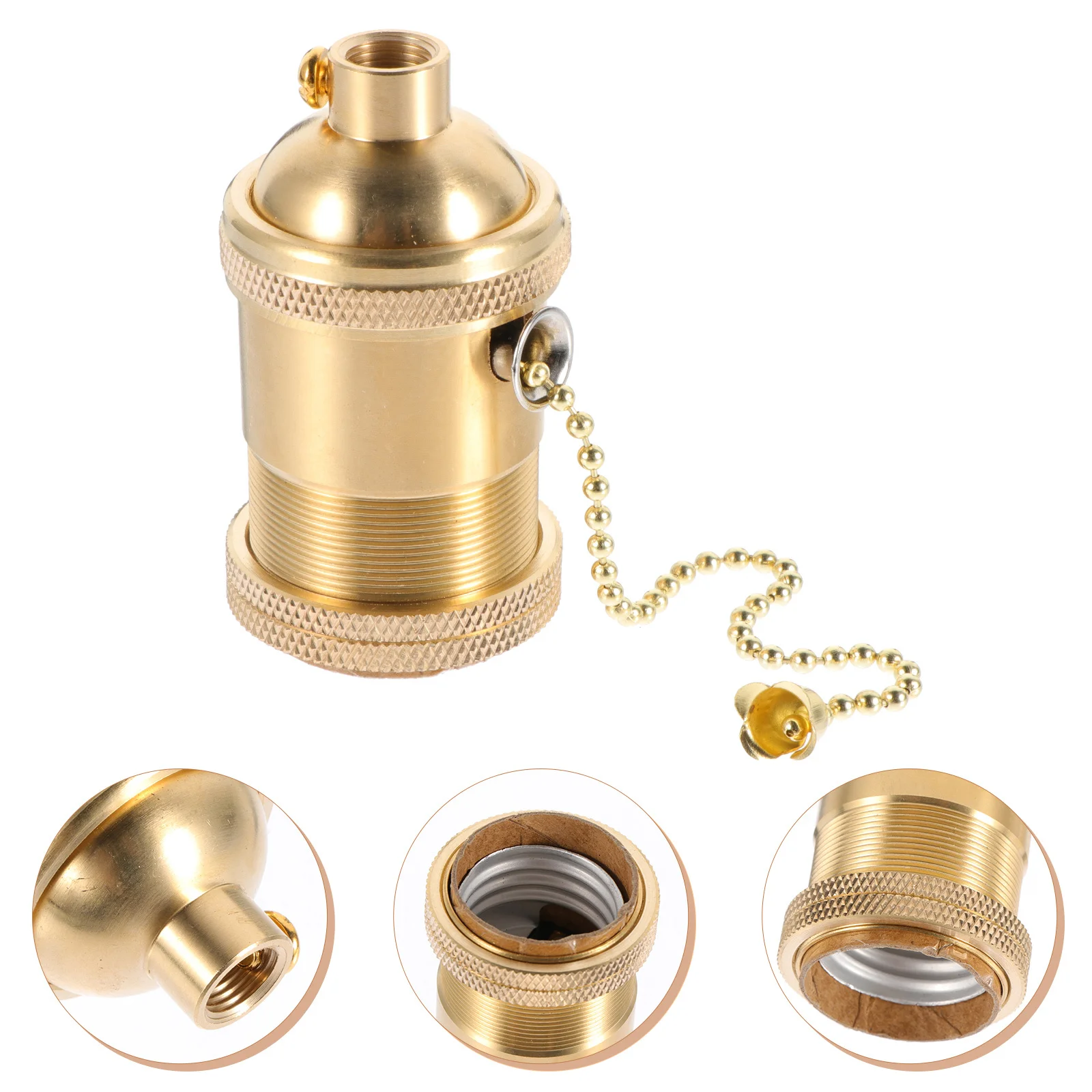 خمر E27 المسمار الموضوع الذهبي النحاس مصباح حامل الرجعية مقبس الإضاءة ل السقف جدار الإضاءة تركيبات الزخرفية #5