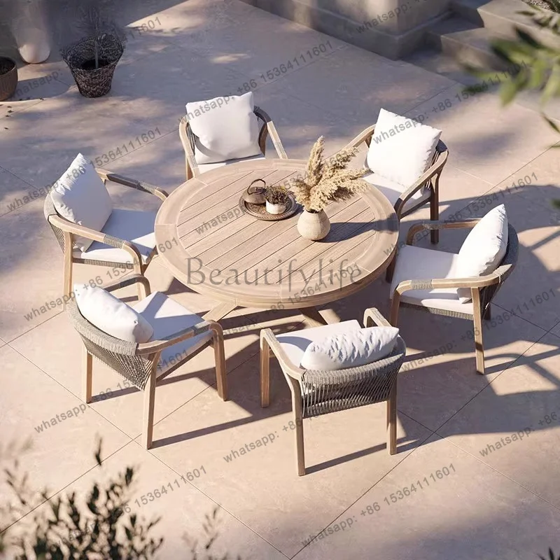 

LJY european Portable Garden Furniture Sets Waterproof Minimalist Luxury Relaxing multifunctional Muebles Exterior salon furnitu