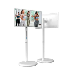 New product 27 inch portable standby smart TV HDMI USB build-in battery Height adjustable Screen projection remote control