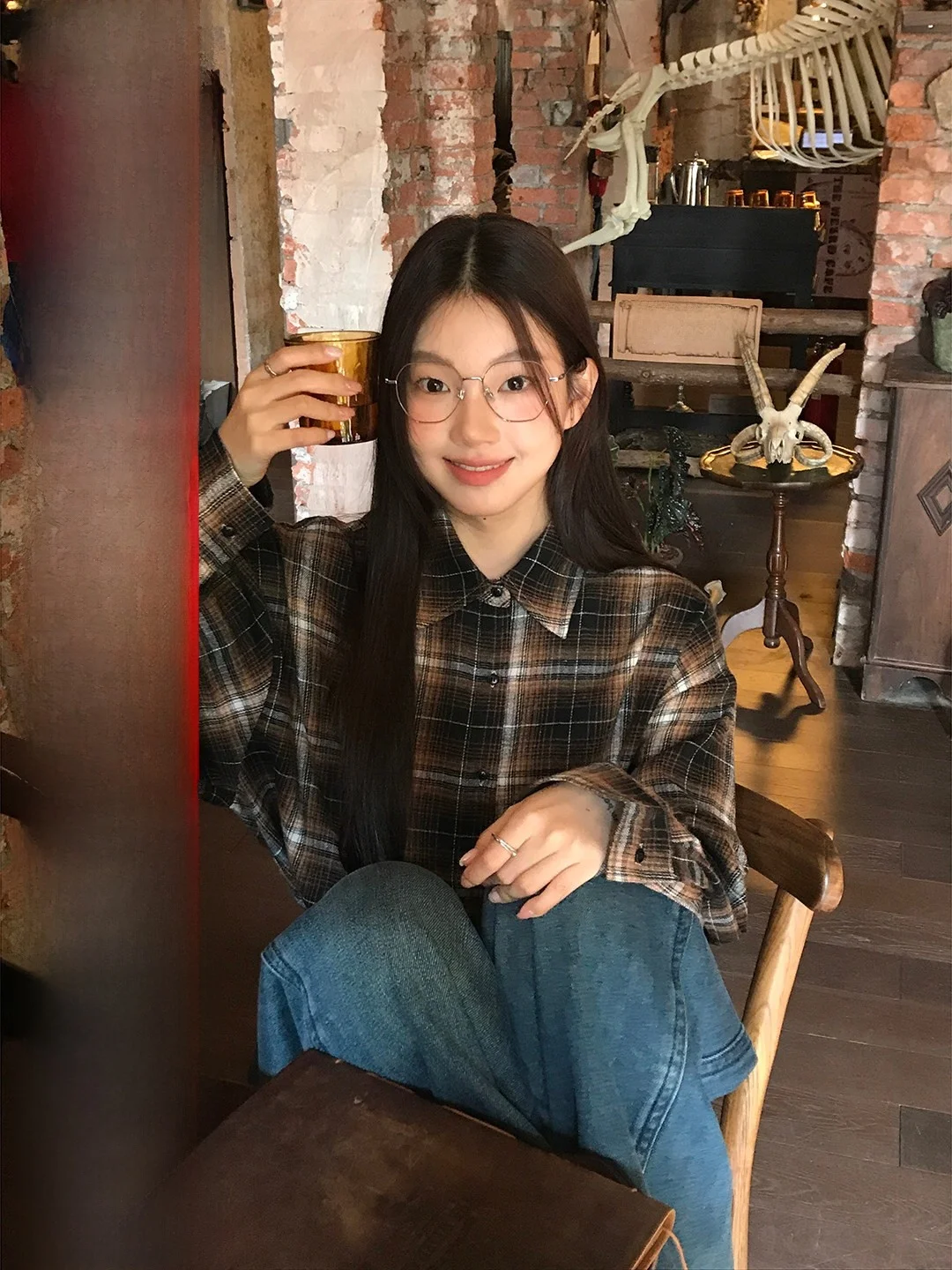 

Женская свободная повседневная рубашка в клетку Imimtuan: красивый топ для многослойных образов, зимняя мода, дышащий, приятный к телу полиэстер...