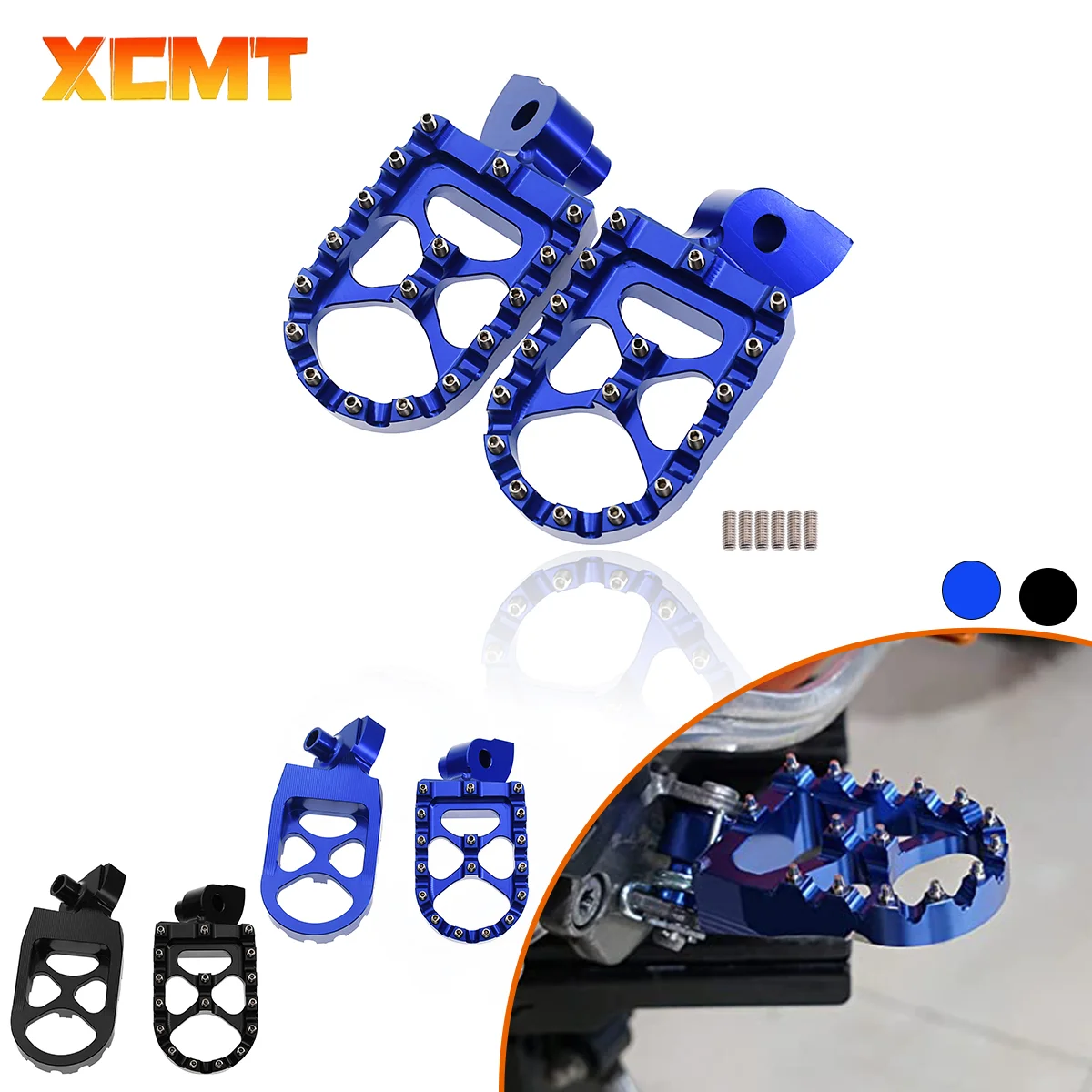 Motocross CNC Footpeg Foot peg Pedals Rest For YAMAHA YZ85 125 250 YZ250F YZF WRF 250 450 YZF250 WRF250 WR450F YZ 250F 2001-2023