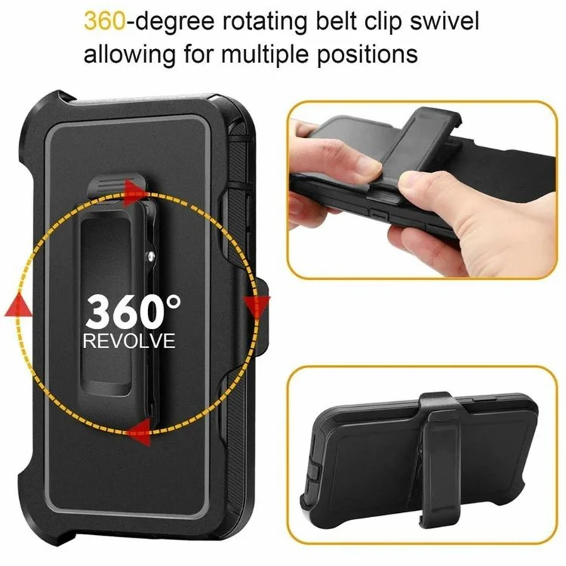 3 IN1 dla Samsung Galaxy S22 S21 S20 S23 S24 S25 ULTRA S10 Plus Note 20 10 9 8 Wytrzymałe, wstrząsoodporne etui na telefon z paskiem CliP — zdjęcie produktu 4