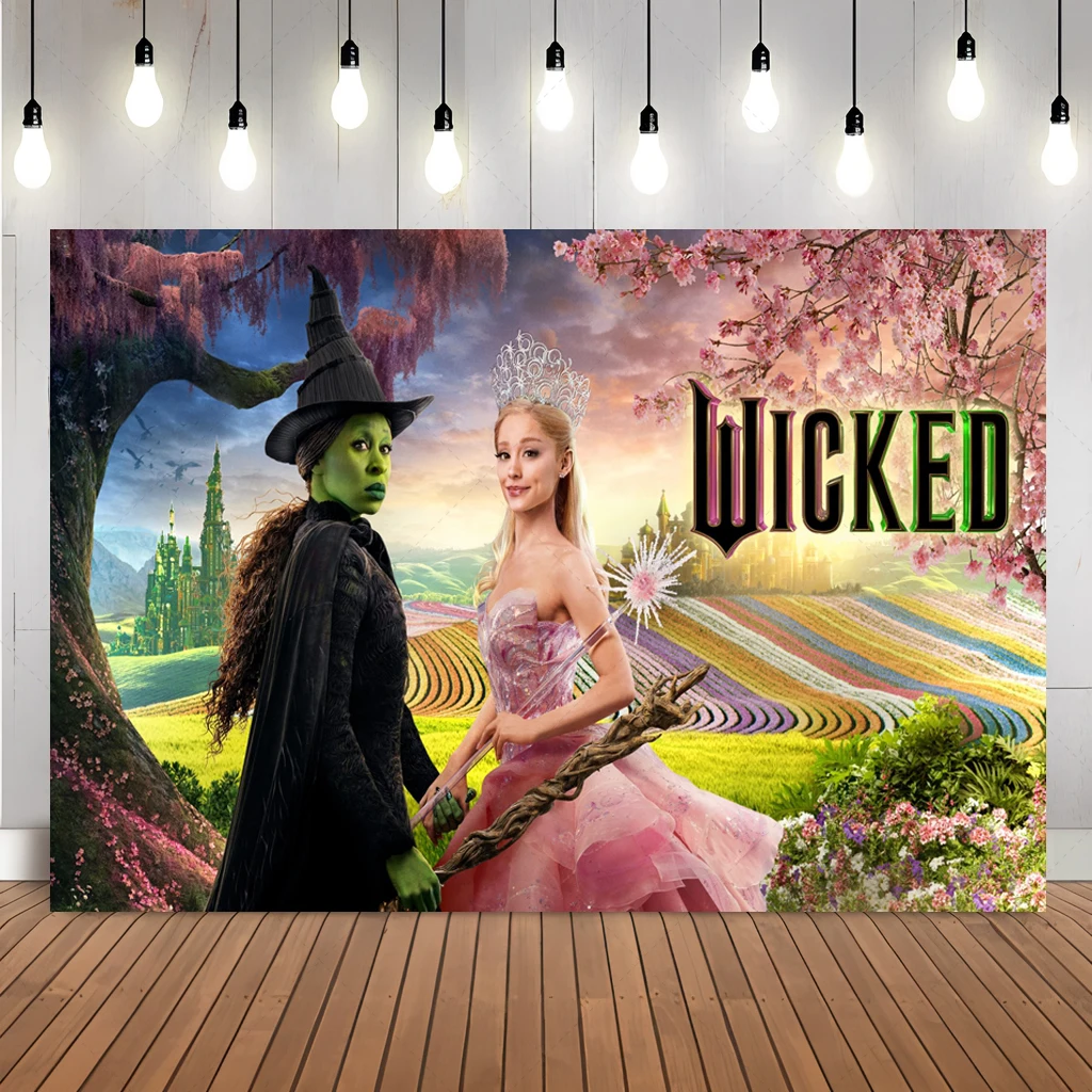 الفينيل مخصص عيد ميلاد الشريرة خلفيات للتصوير الفوتوغرافي الساحرة السحرية للأطفال طفل الاستحمام حفلة استوديو الصور خلفية SX-01