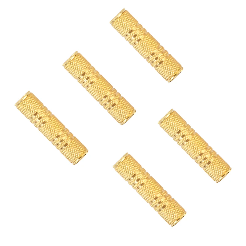 金メッキジャックカプラー,3.5mmメスから3.5mmメスジャックプラグ,オーディオステレオカプラー,ソケットアダプターコネクター,1個