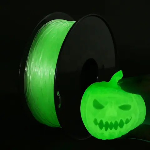 TPU Luminous Glow green filament 250g 500g 1Kg 3D Printer Filament Glowing In The Dark Flexible tpu 3d Printing Material 1.75mm