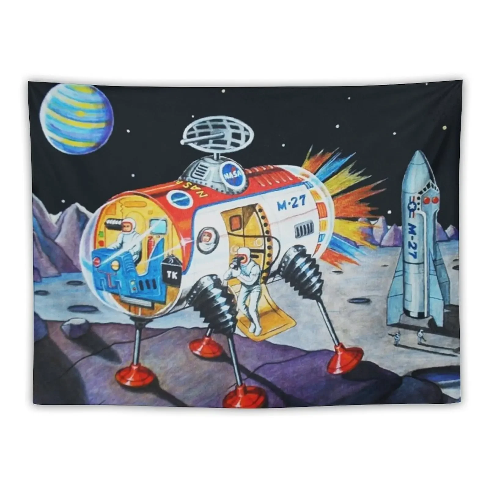 

MOON EXPLORER Tapestry Decoration Room Korean Room Decor Tapestry