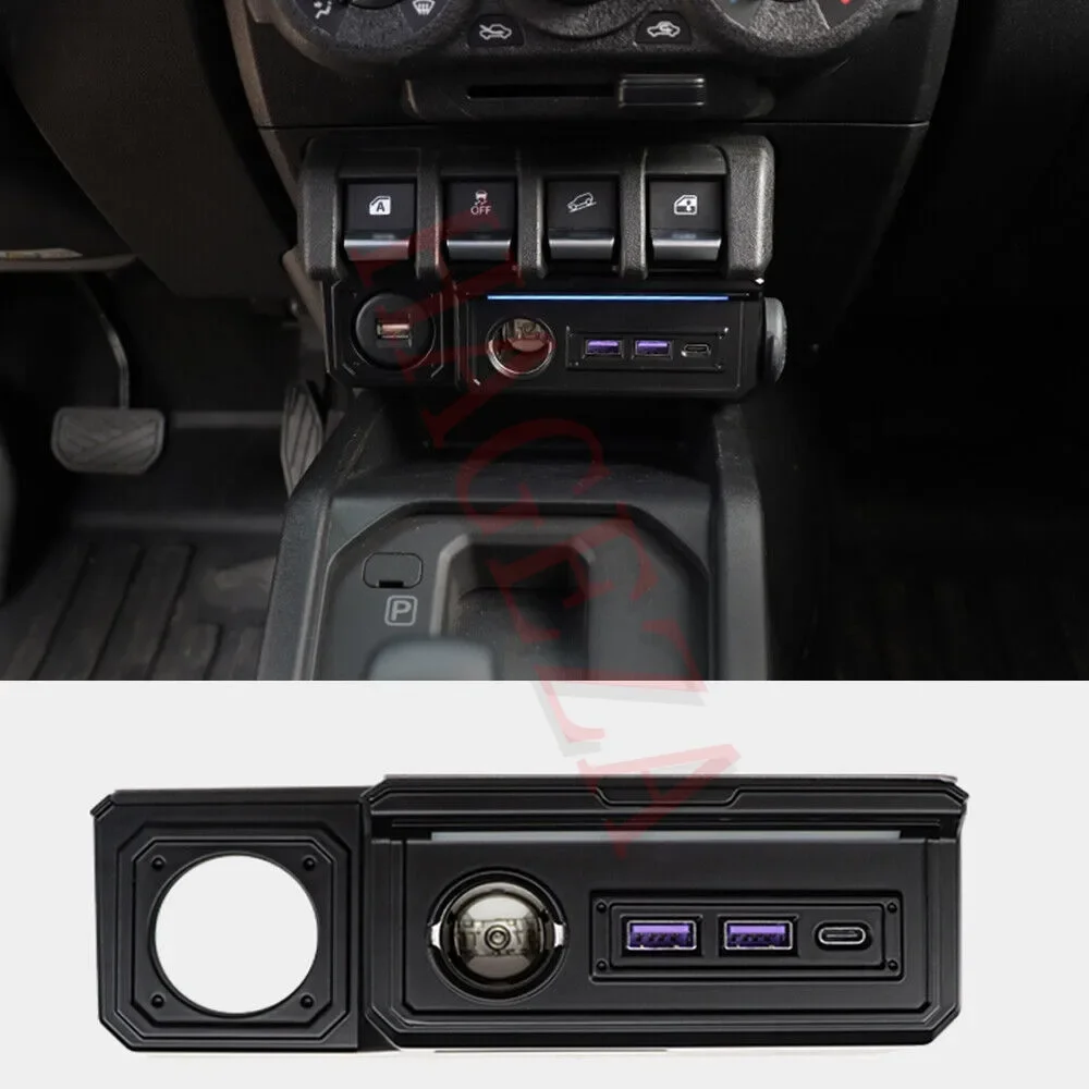 

Auto USB Type-C Charging Port Central Control Decorative Cover Trim Fit for Suzuki Jimny 2/4Door 2019-2024 Car Refit Accessories