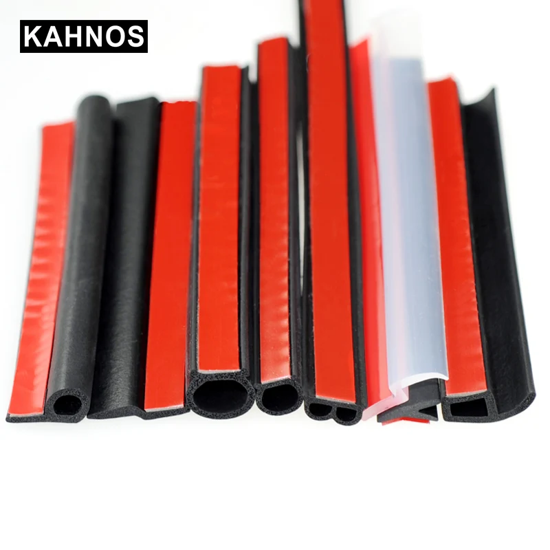 Tira de sellado de puerta de coche, burlete de aislamiento acústico, sellado de goma insonorizado automático, Epdm, tipo D, pequeño, D, Z, P, 9 Y