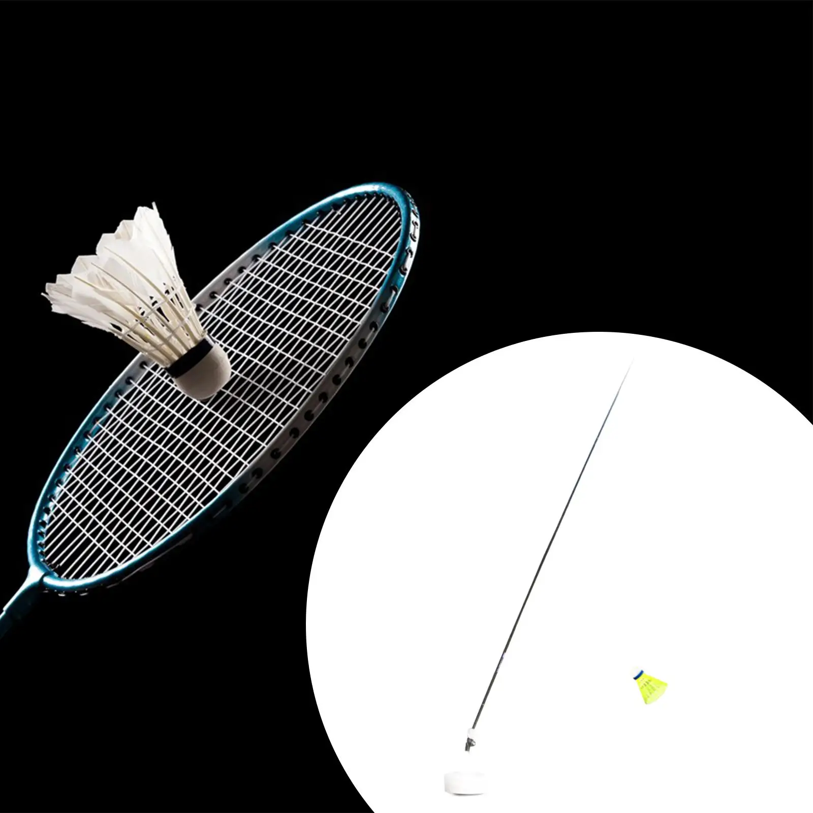 

Badminton Trainer Badminton Single Training Device for Backyard Indoor