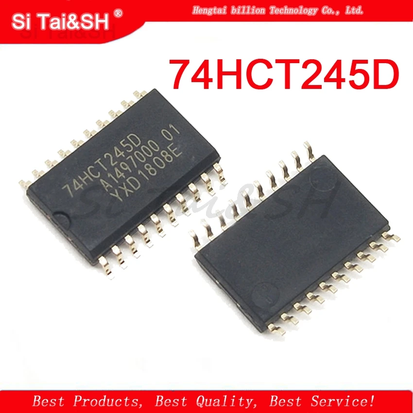 10pcs 74HCT245D 74HCT245 SOP-20 SN74HCT245DWR 74HCT244D 74HCT273D 74HCT373D 74HCT374D 74HCT377D 74HCT541D 74HCT573D 74HCT574D