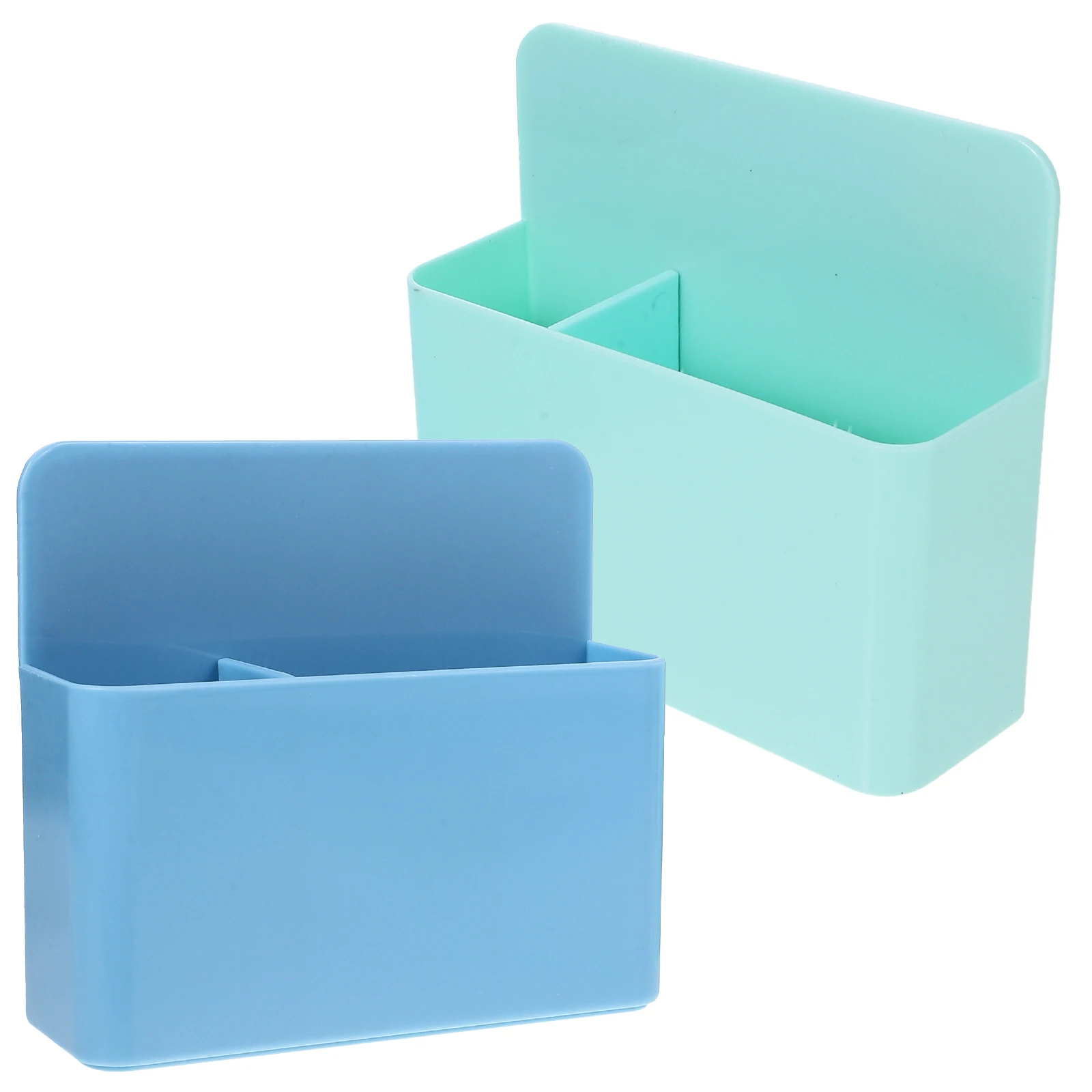 

2pcs Magnetic Storage Box for Whiteboard Pen Organizer with Strong Home Office Use Pink White Color Adjustable Dividers