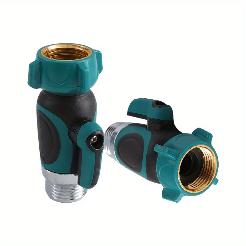 New 3/4 single pass zinc alloy with valve American standard threaded joint 6-point garden water pipe faucet joint