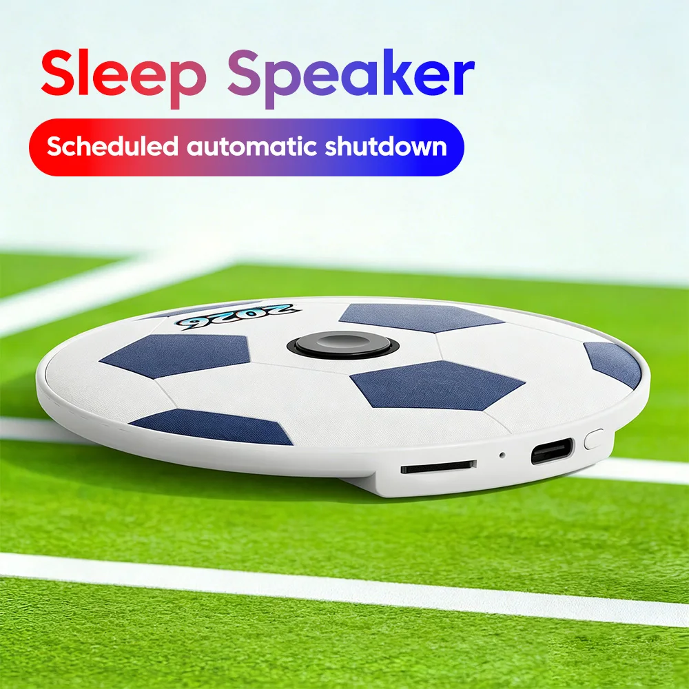 Football Pillow Side Bluetooth Speaker Bone Conduction Bluetooth5.4 Wireless Ultra-thin Audio Disc Support TF Card Type-C Charge