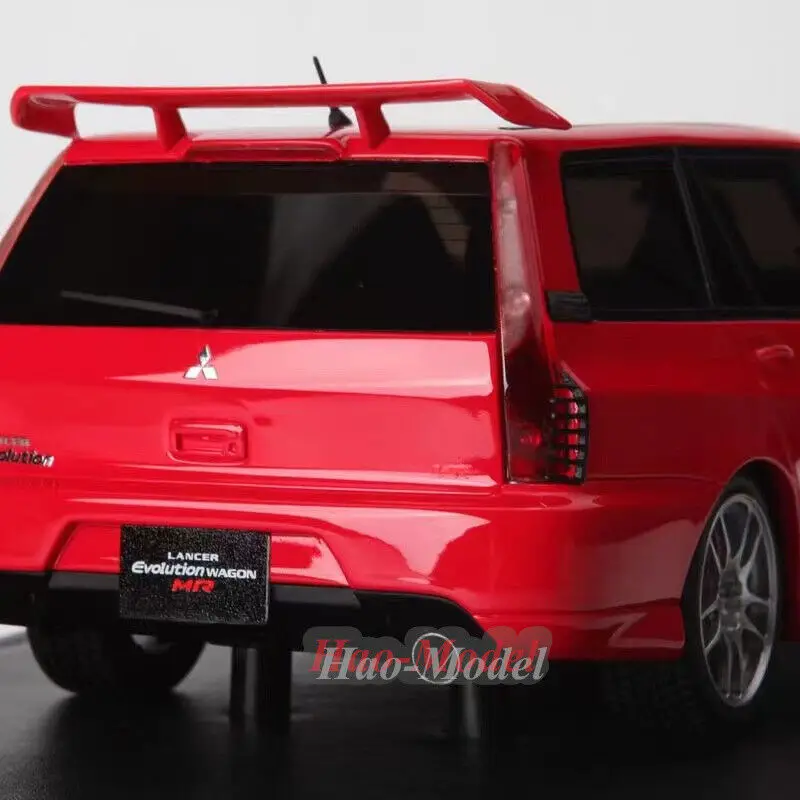 ENGUP-Modèle de voiture en résine pour Mitsubishi EVO, collection d'affichage de passe-temps, simulation rouge, jouets pour enfants, cadeaux d'anniversaire pour garçons, 1:18