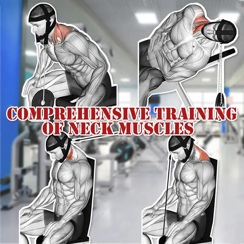 Adjustable Neck Training Head Harness Neck Power Trainer Body Strengh Exercise Weight Bearing Cap Gym Fitness Workout Equipment