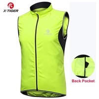X-TIGER Cycling Vest Sleeveless Bicycle Reflective Windproof Uitra-Light Sun Protection Mountaineering Jacket Cycling Sportswear