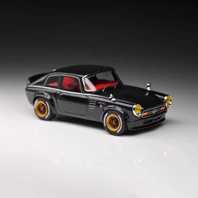 Original 1:64 Scale Honda S800 Resin Simulation Car Model Static Tabletop Decoration Collectible Toy Gift Souvenir