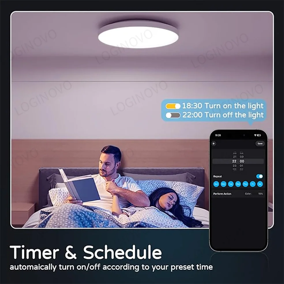 Tuya Smart WIFI LED Round Ceiling Light Modern RGBCW Zigbee Ceiling Lamps Works With Alexa Google Assistant For Room Bedroom