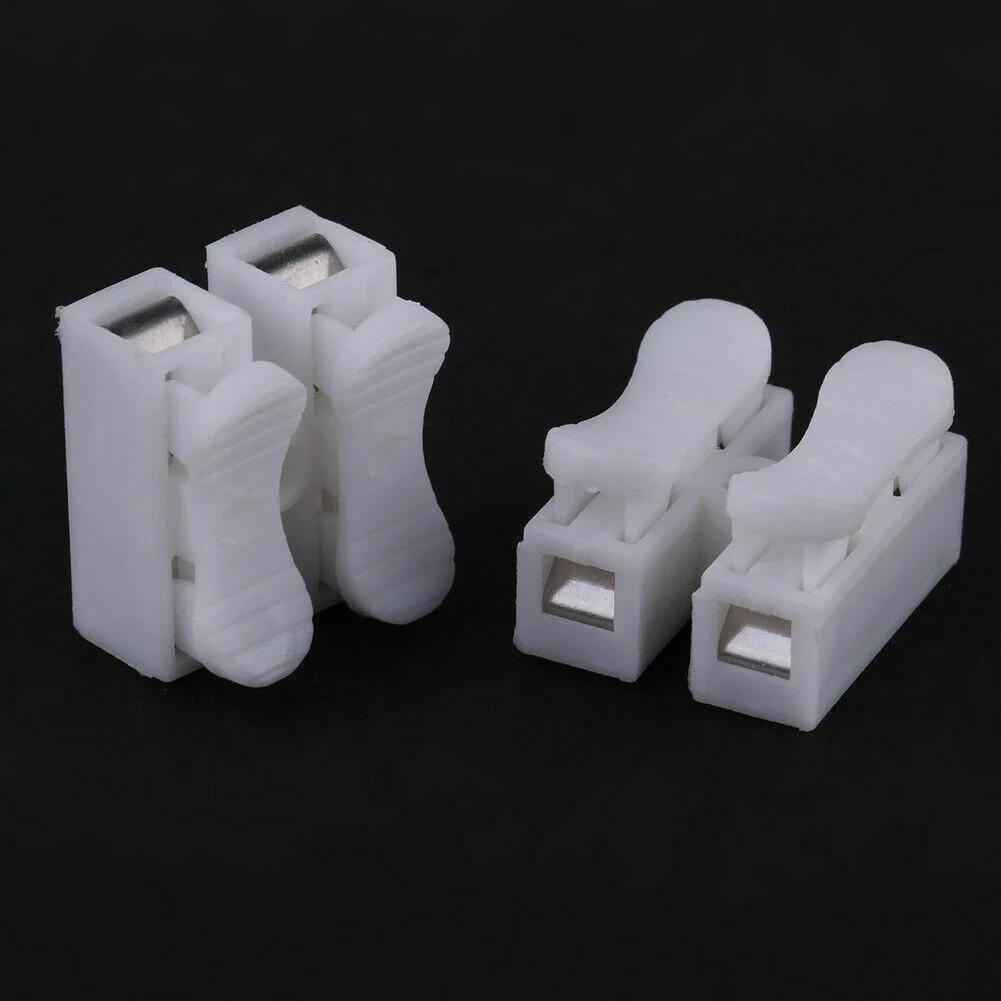 10* High Frequency CH2 Terminal Spring Quick Wire Connector Cable Clamp Ter-minal Bl-ock LED Strip Light Replace Electrical Tape
