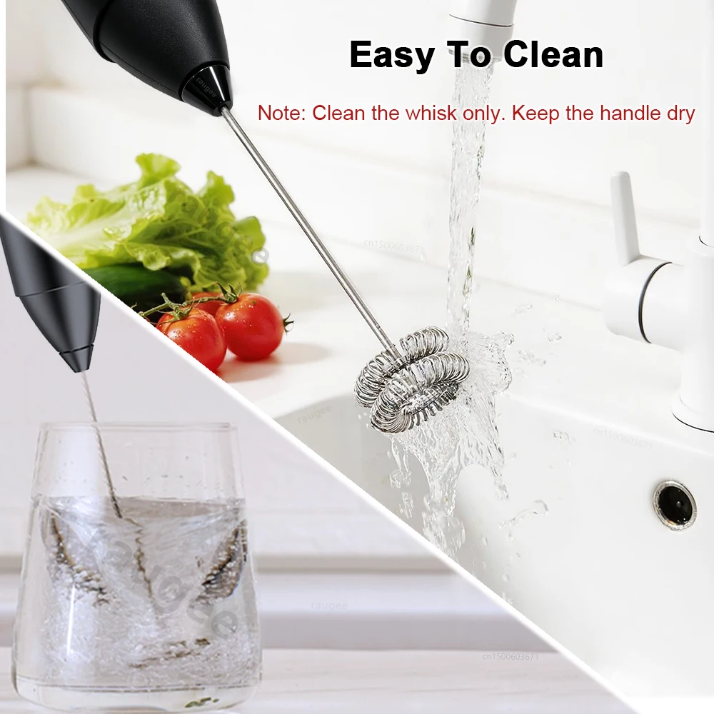 Milk Frother Handheld Electric Milk Foamer Egg Beater Rechargeable Mini Coffee Whisk Mixer Wireless Milk Foam Maker for Coffee view 6