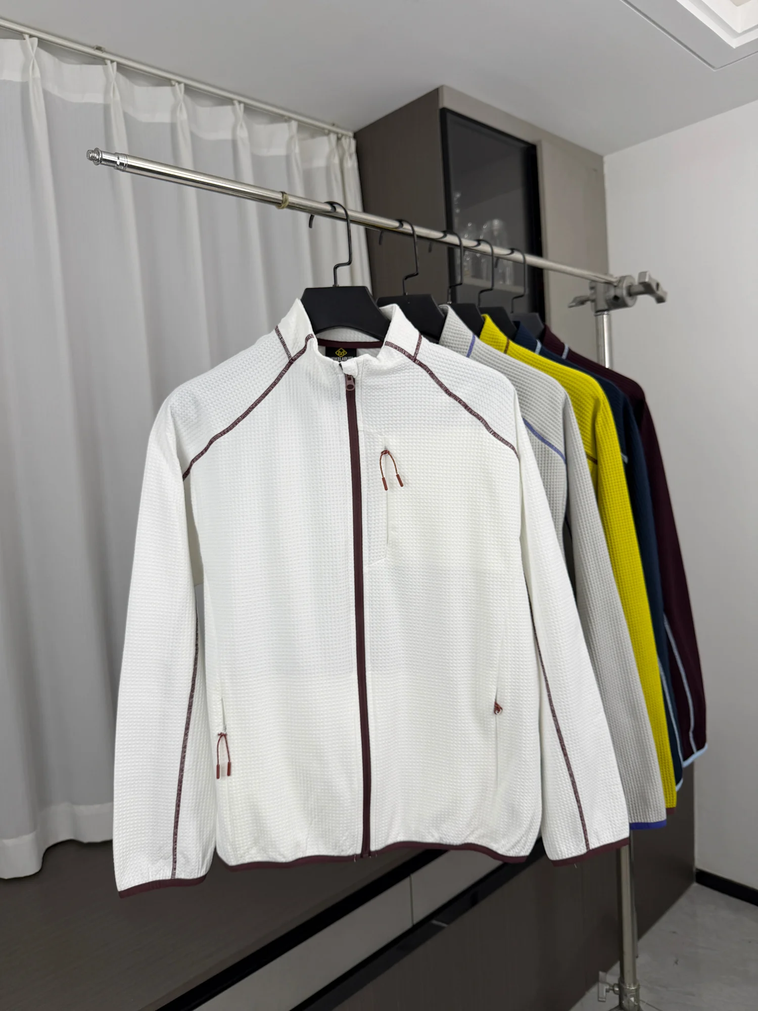 UV Protection Cool Feeling Men's Jacket Fast Dry Breathable Spring Summer Herringbone Technology Clothing Outerwear