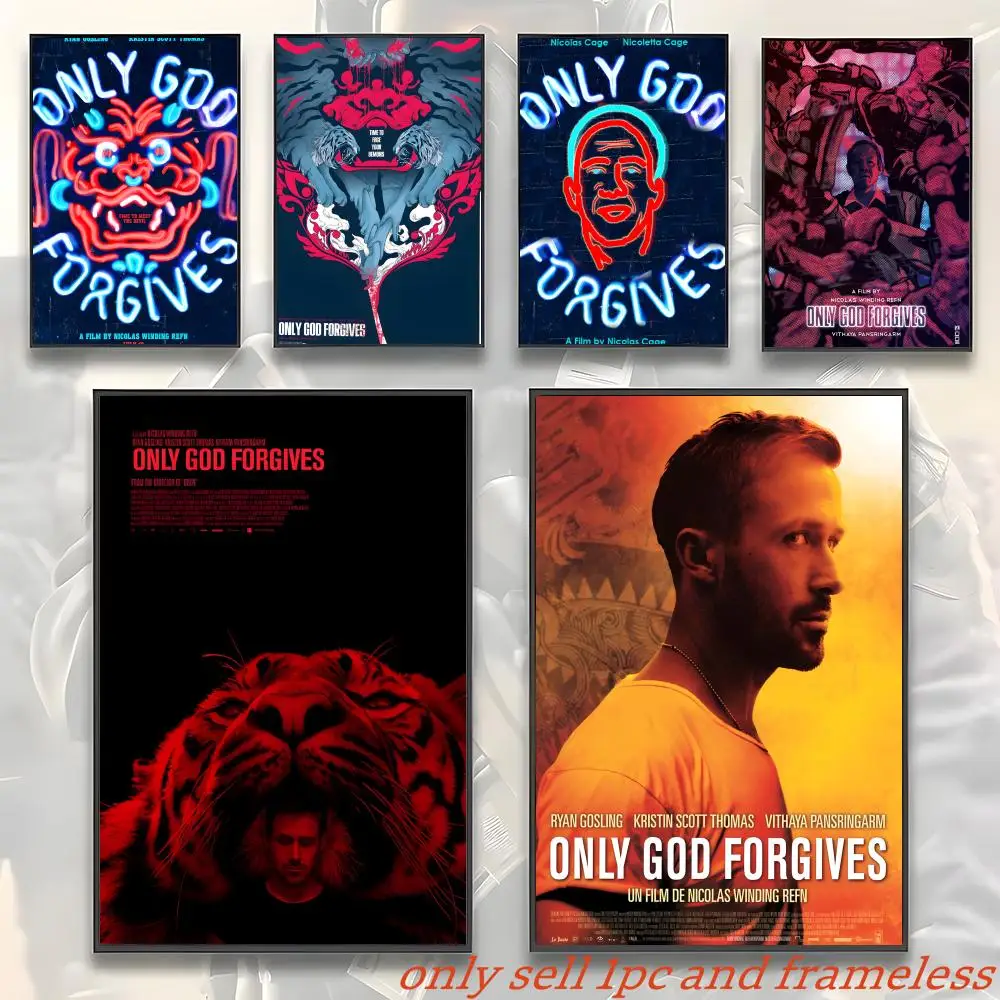 Crime Movie O-Only God Forgives Poster Gift with prints Home bedroom living room decoration promotion and display