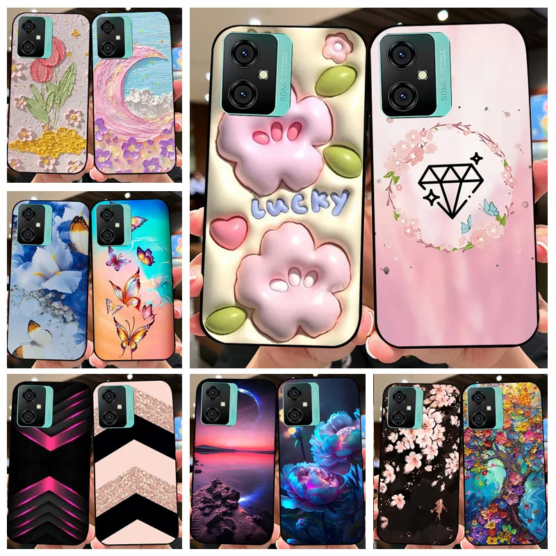 For Oscal Tiger10 Phone Case Soft Silicone TPU Shell Funda For Blackview Oscal C70 Tiger 10 Back Cover Black Shockproof Bumper