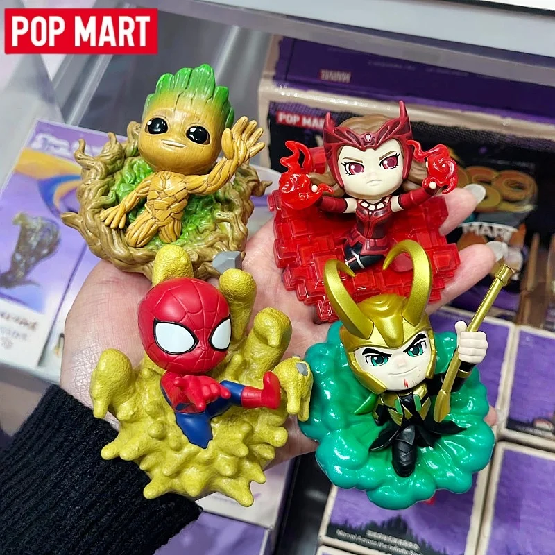 Popmart Neue Marvel Cross The Infinite Series Figuren Blind Box Trendige Film-Peripheriemodelle Ornament Mystery Box Geschenke