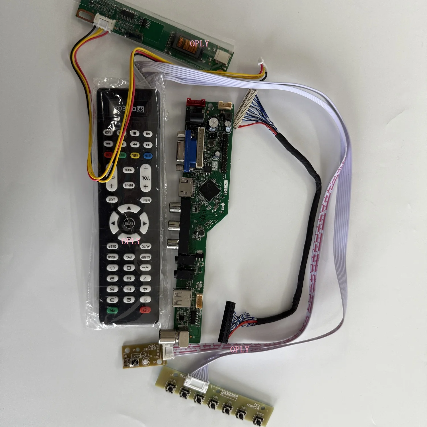 Kit de Placa Controladora Compatível com TV USB VGA AV HDMI para Monitor LCD LED de 15.4 polegadas LP154W01 B154EW08 1280X800 DIY