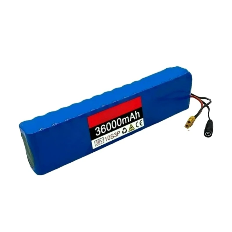 High-Quality 10S3P 36V 36000mah Li-Ion Battery for High-powered Motorcycles Bicycles Electric Bicycles Rechargeable Batteries