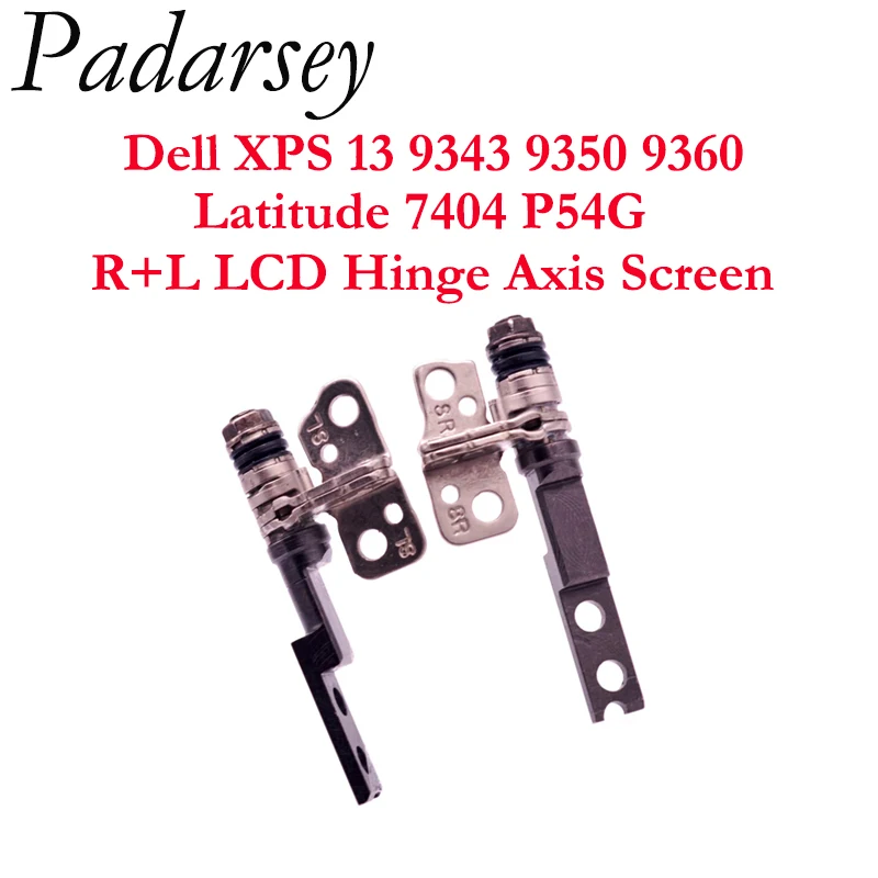 Pardarsey R+L LCD Hinge Axis Screen Hinges Replacement for Dell XPS 13 9343 9350 9360 Latitude 7404 P54G AAZ00 ZAZ80