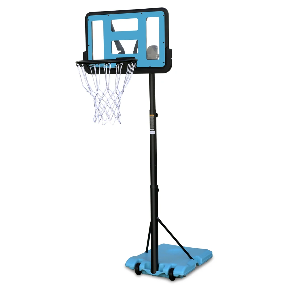 Use for Outdoor Height Adjustable 4.8 to7.7ft Hoop 44 Inch Backboard Portable Basketball Goal System with Stable Base and Wheels