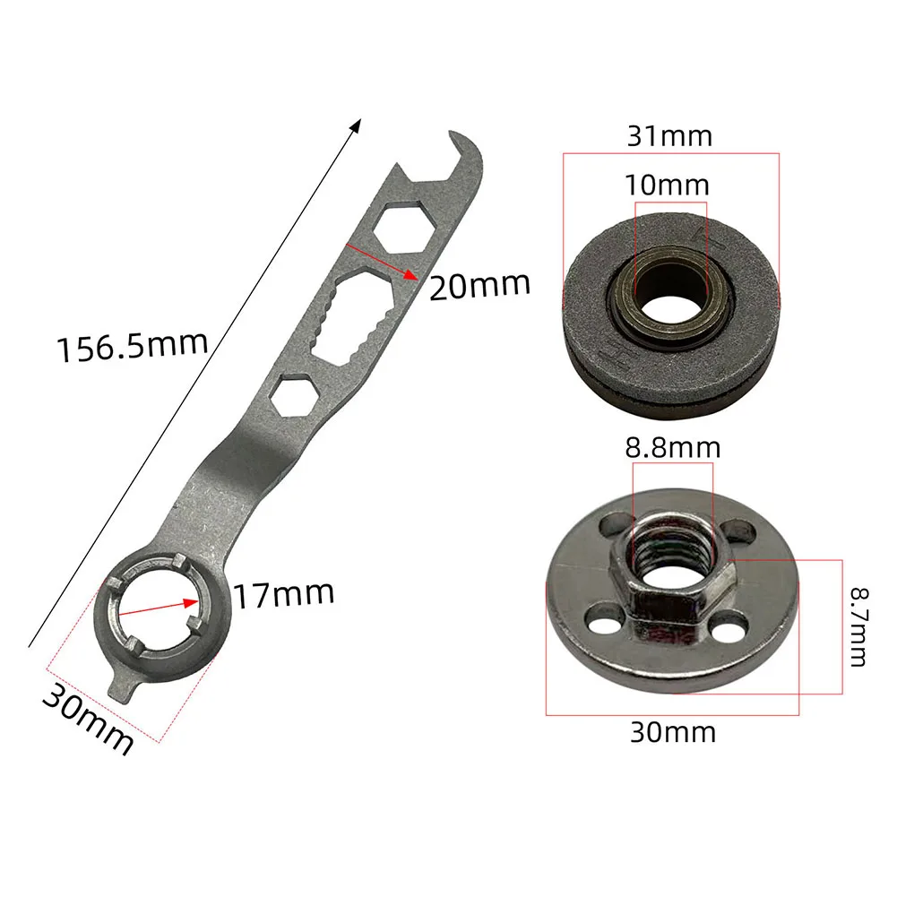 For Disc Replacement Angle Grinder Wrench Four-hole Design Construction Anti-slip Grip Compact Size For Disc Replacement