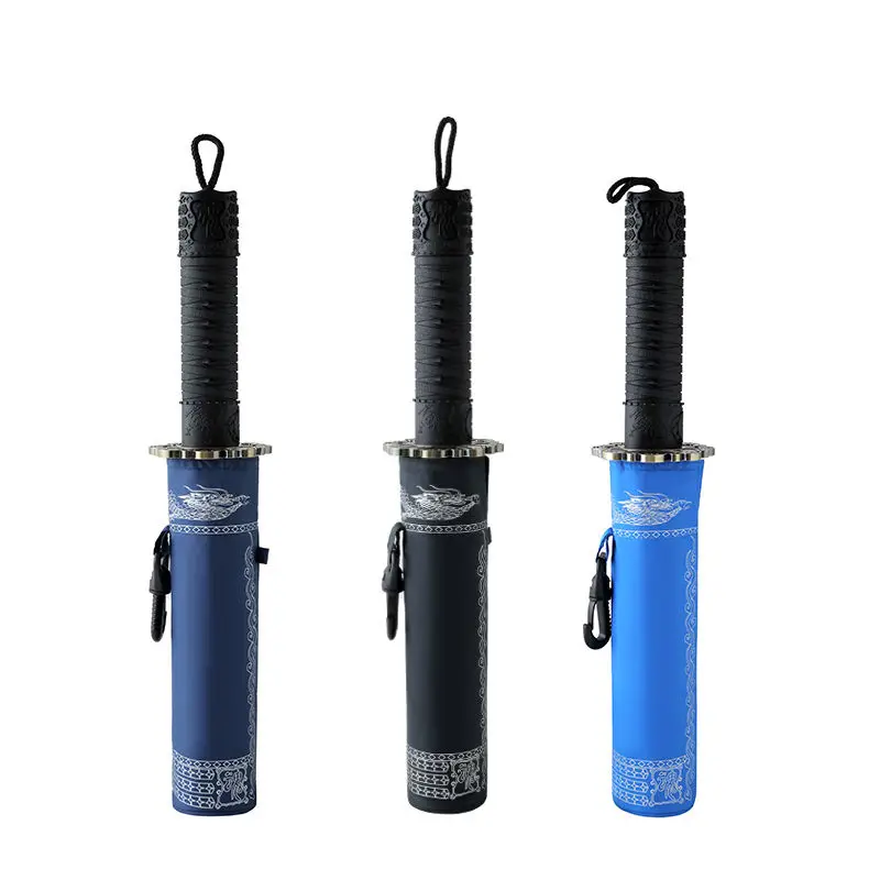 Fully Automatic 270T High Density Umbrella Cloth Samurai Umbrella Wind Resistant High Quality Folding Clear Umbrella