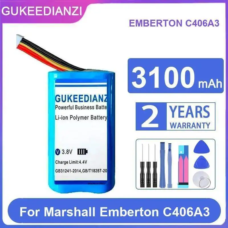 

Для Marshall Emberton C406A3 динамик Bluetooth аккумулятор 3100 мАч легкий вес