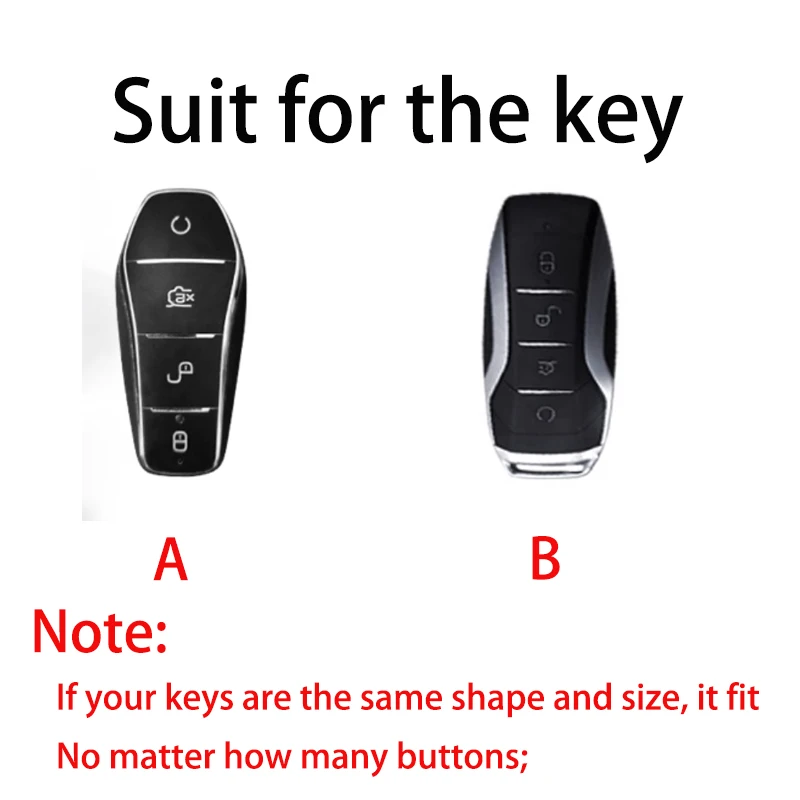 2024 Car Model for BYD Atto 3 Han EV 600 Yuan Dolphin E2 Song PRO Max Tang DM 2018 Qin PLUS 4 Button Remote Car Key Case Cover