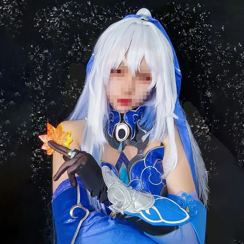 

Bhvr Star Rail Mirror Flow Косплей Парик Съемный пучок для волос Стиль парика